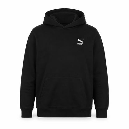 Mens UK Size M PUMA Black Pullover Hoodie