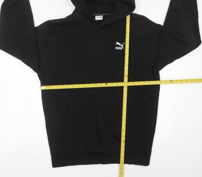 Mens UK Size M PUMA Black Pullover Hoodie