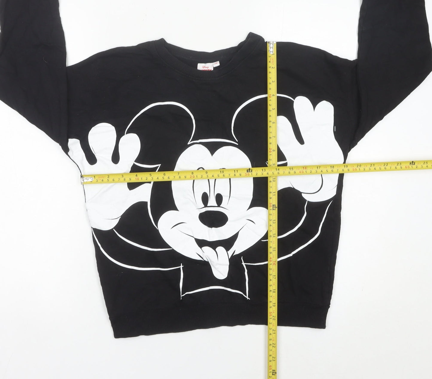Womens UK Size 12 Disney Black Pullover Sweatshirt
