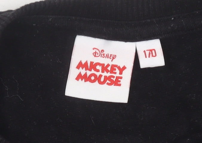 Womens UK Size 12 Disney Black Pullover Sweatshirt