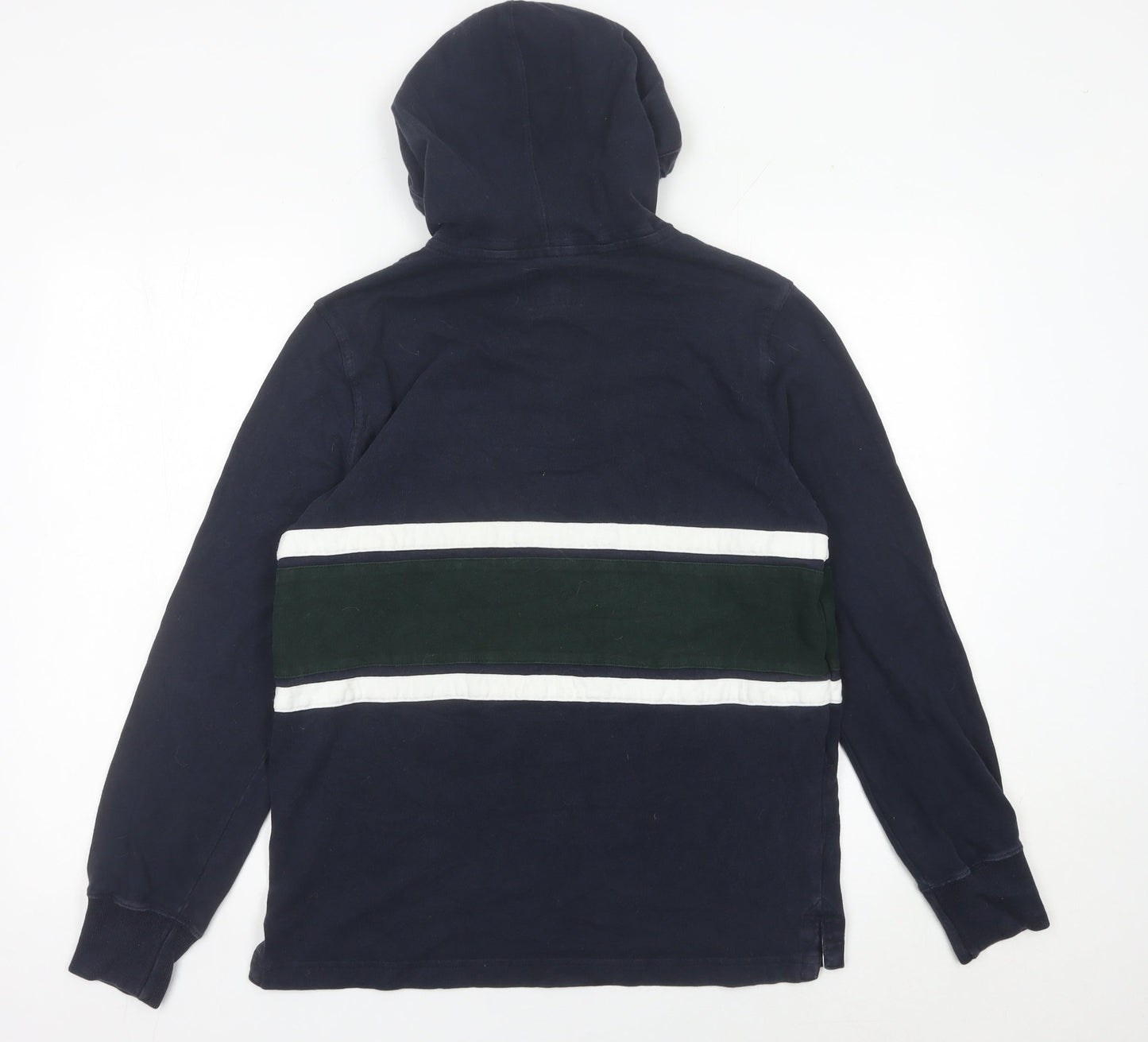 Abercrombie & Fitch Men’s Blue Pullover Hoodie Small Striped Cotton