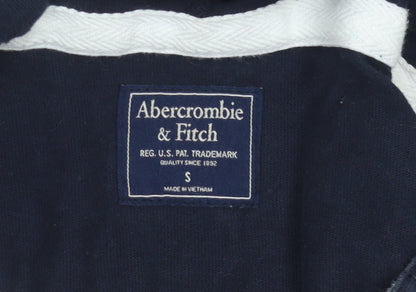 Abercrombie & Fitch Men’s Blue Pullover Hoodie Small Striped Cotton