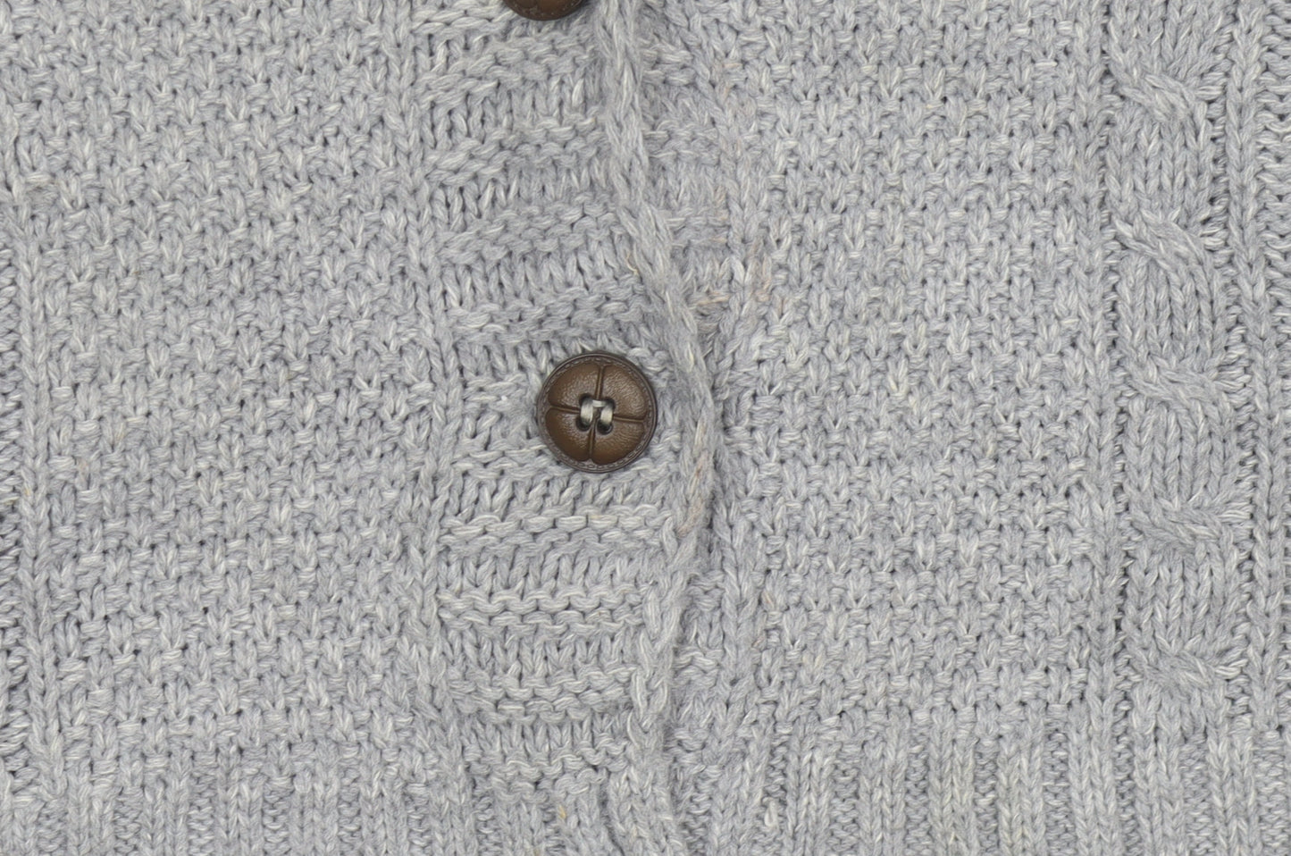 Womens UK Size 10 PRETTYLITTLETHING Grey Cardigan Jumper