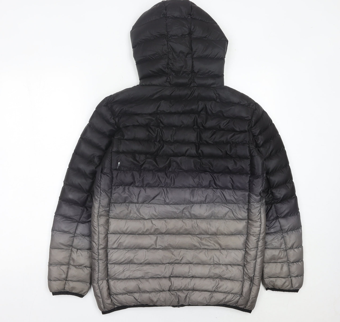Kings Will Dream Boys Black Grey Puffer Jacket 14-15 Yrs Hooded Winter Coat