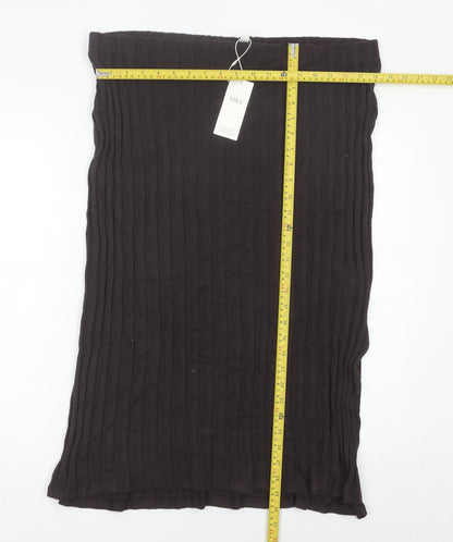 Marks and Spencer Women Black Size 20 Pencil Midi Skirt
