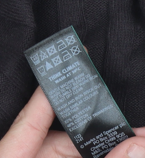 Marks and Spencer Women Black Size 20 Pencil Midi Skirt