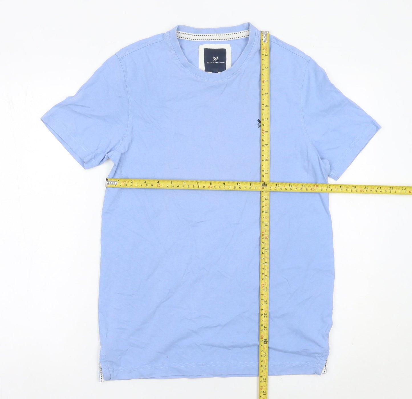 Mens UK Size S Crew Clothing Company Blue  T-Shirt
