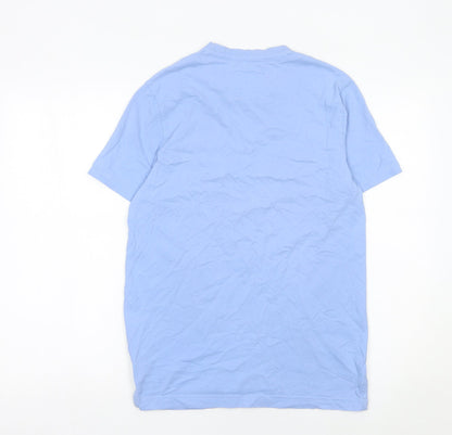 Mens UK Size S Crew Clothing Company Blue  T-Shirt