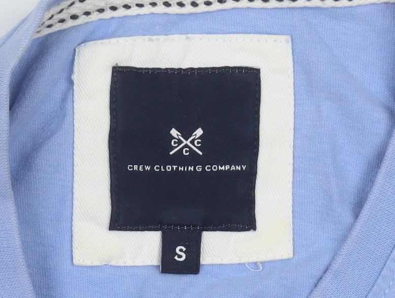 Mens UK Size S Crew Clothing Company Blue  T-Shirt