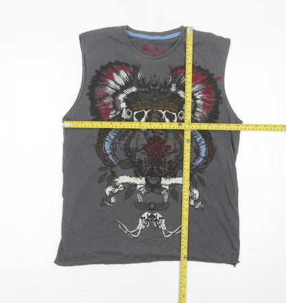 Mens UK Size S Burton Grey  T-Shirt