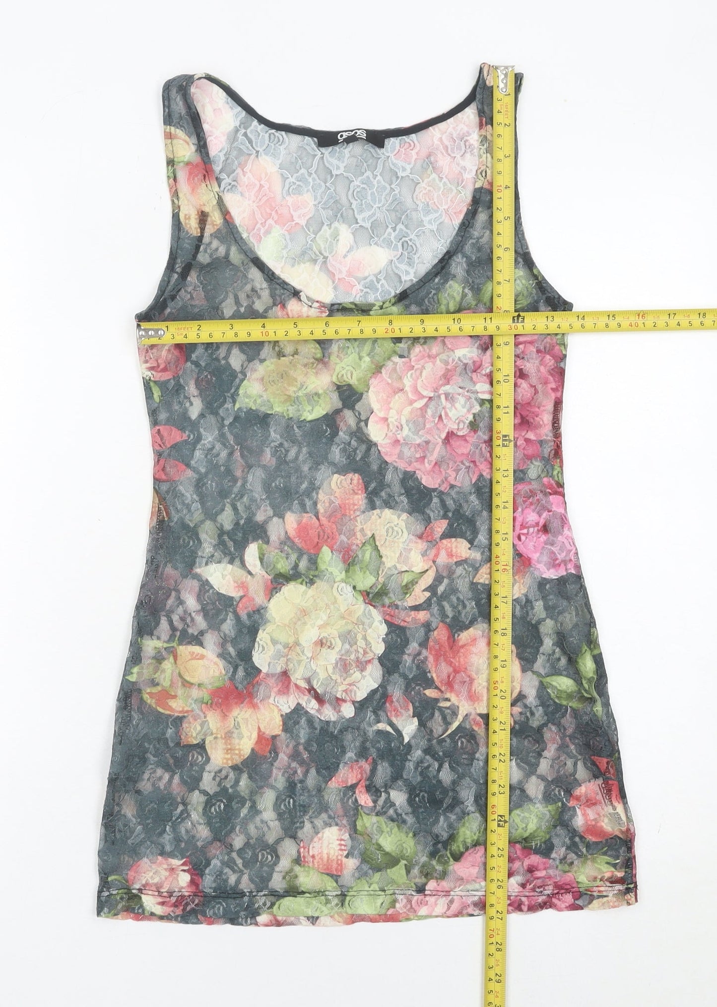 Womens UK Size 10 ASOS Multicoloured Camisole Tank