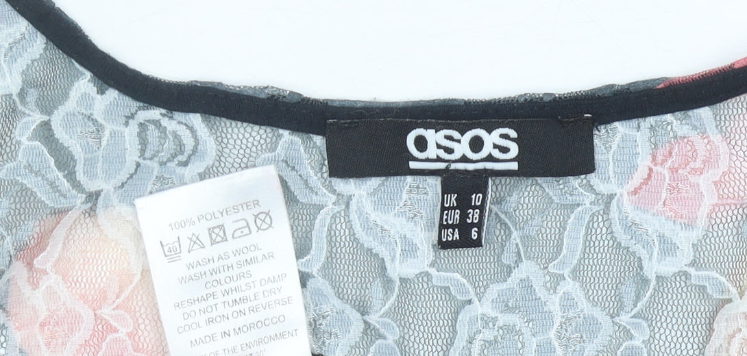 Womens UK Size 10 ASOS Multicoloured Camisole Tank