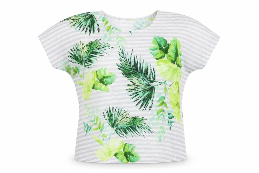 Womens UK Size 14 Roman Multicoloured Basic T-Shirt