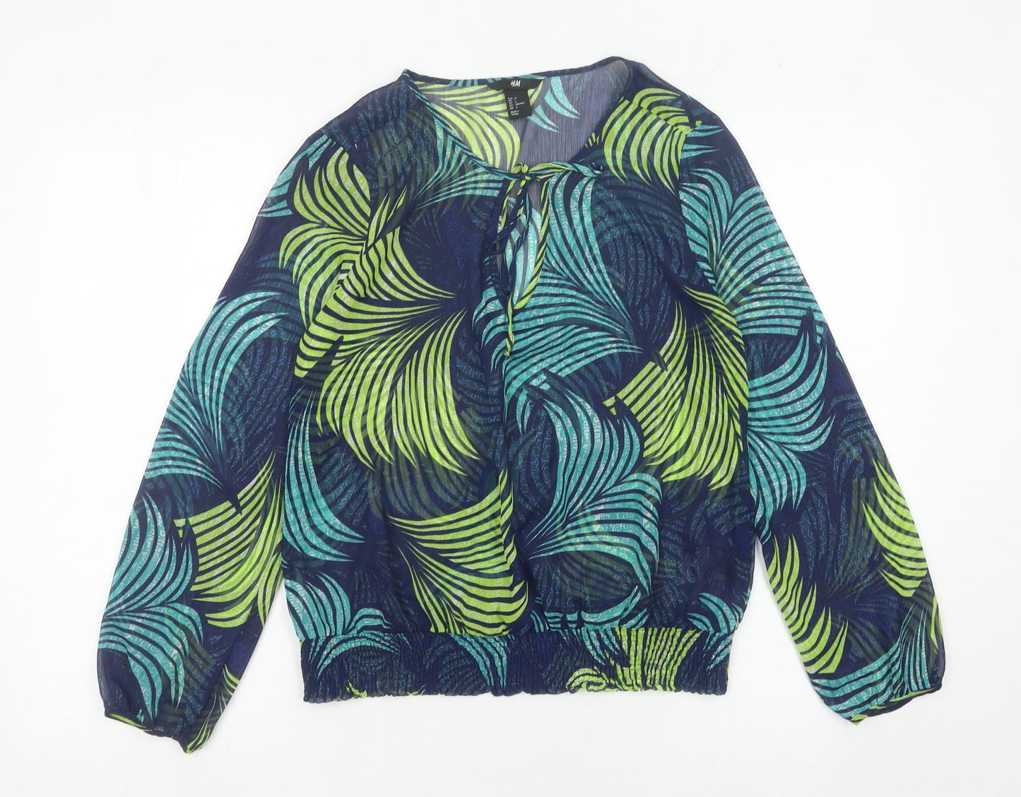 Womens UK Size 8 H&M Multicoloured Tunic Blouse