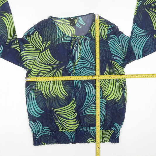 Womens UK Size 8 H&M Multicoloured Tunic Blouse