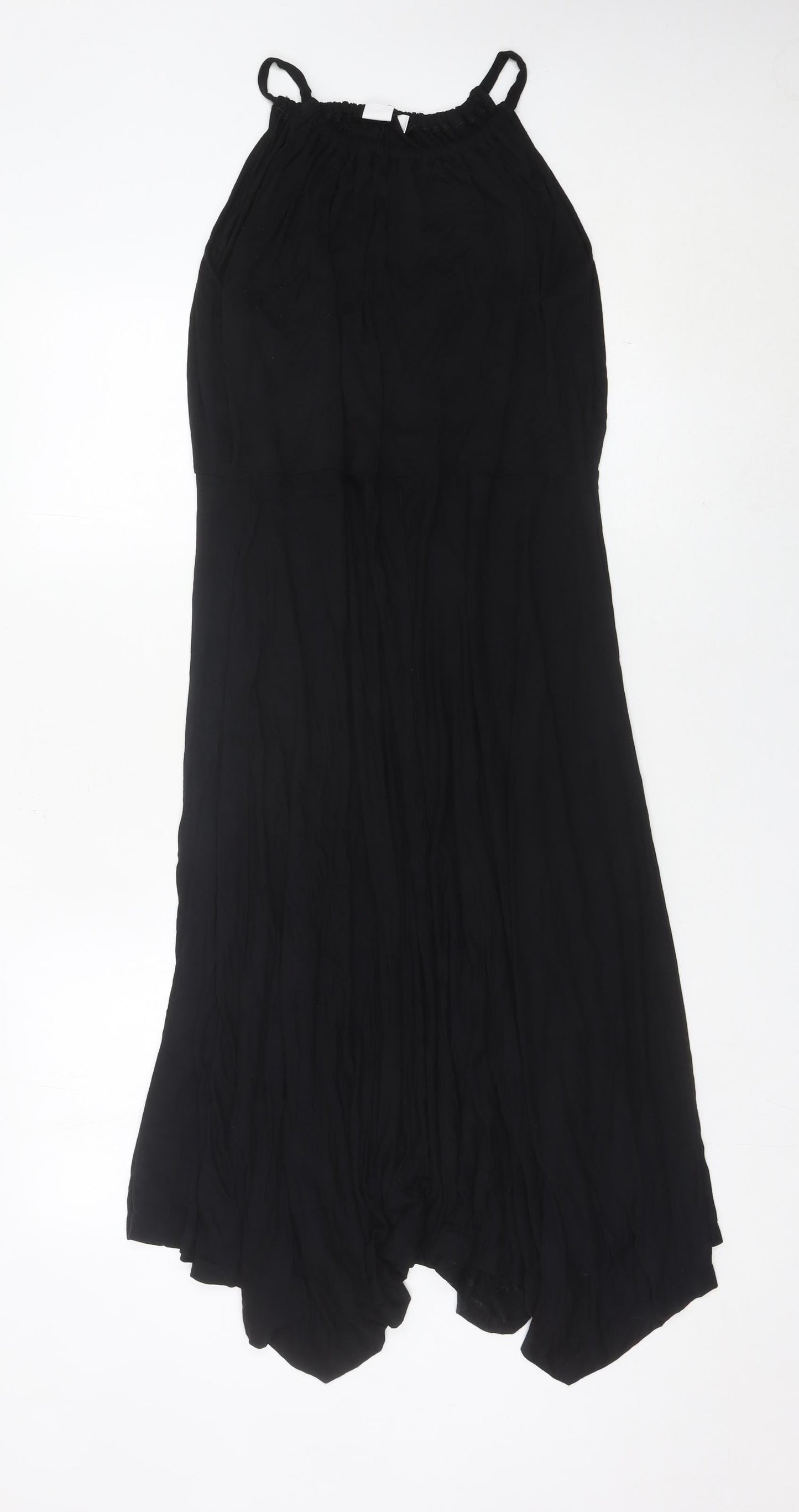 GAP Women’s Black Maxi Dress XL Sleeveless Scoop Neck Summer