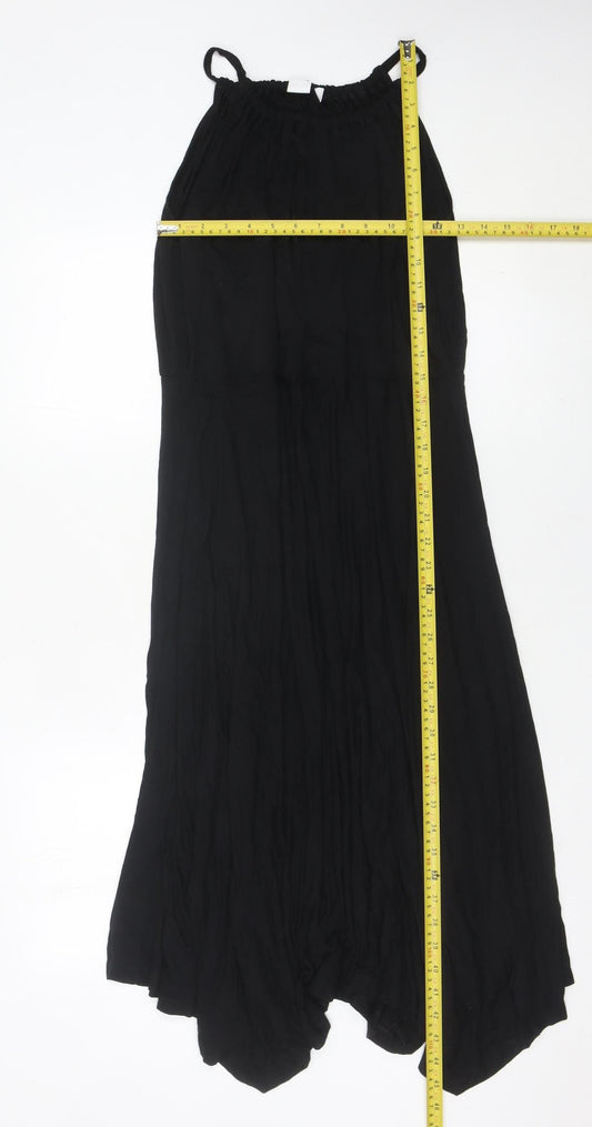 GAP Women’s Black Maxi Dress XL Sleeveless Scoop Neck Summer