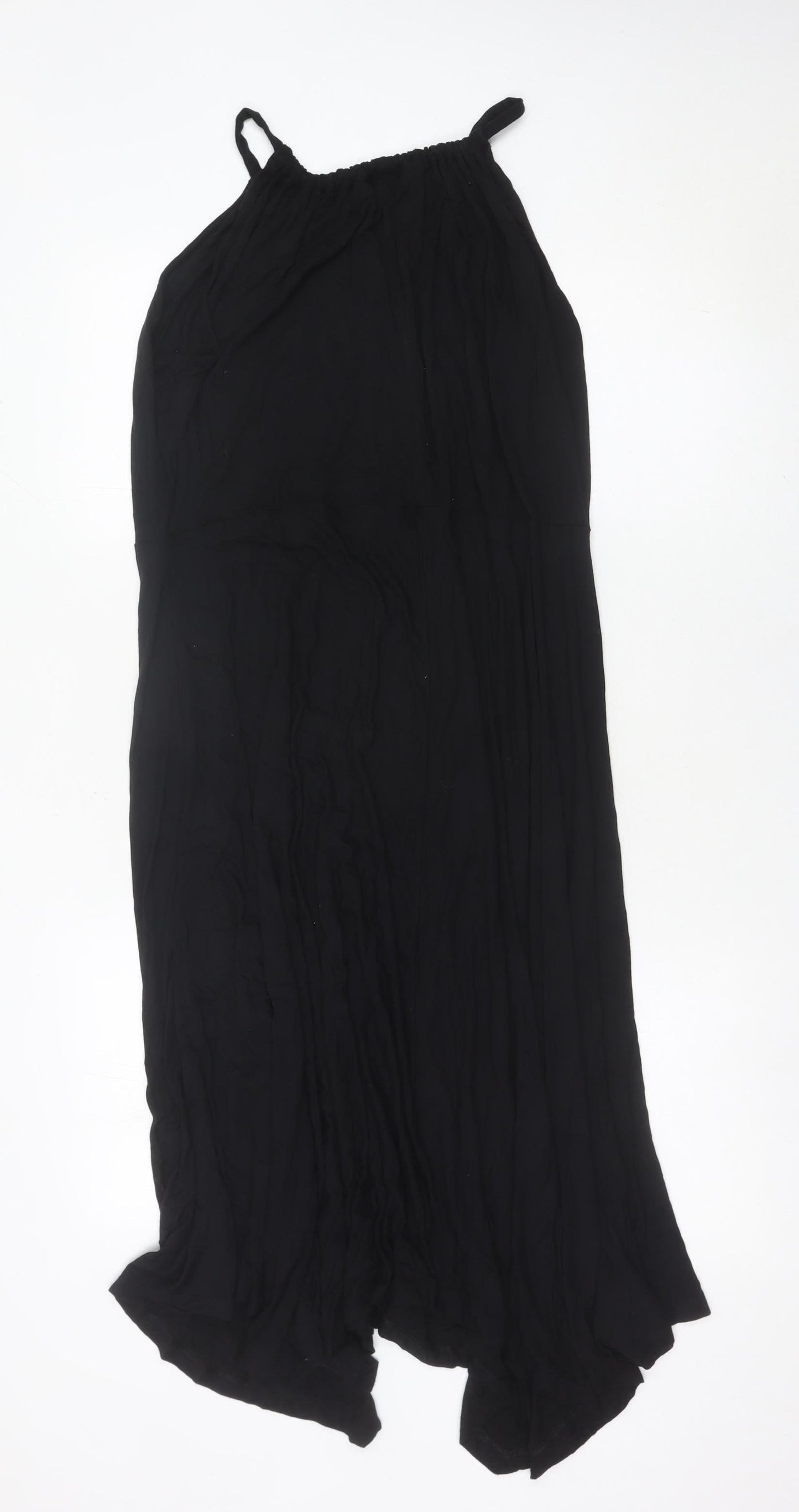 GAP Women’s Black Maxi Dress XL Sleeveless Scoop Neck Summer