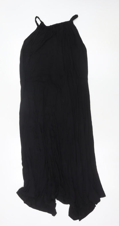 GAP Women’s Black Maxi Dress XL Sleeveless Scoop Neck Summer
