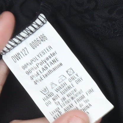 AX Paris Women Black Size 12 Sleeveless Bodycon Knee Length Party Dress