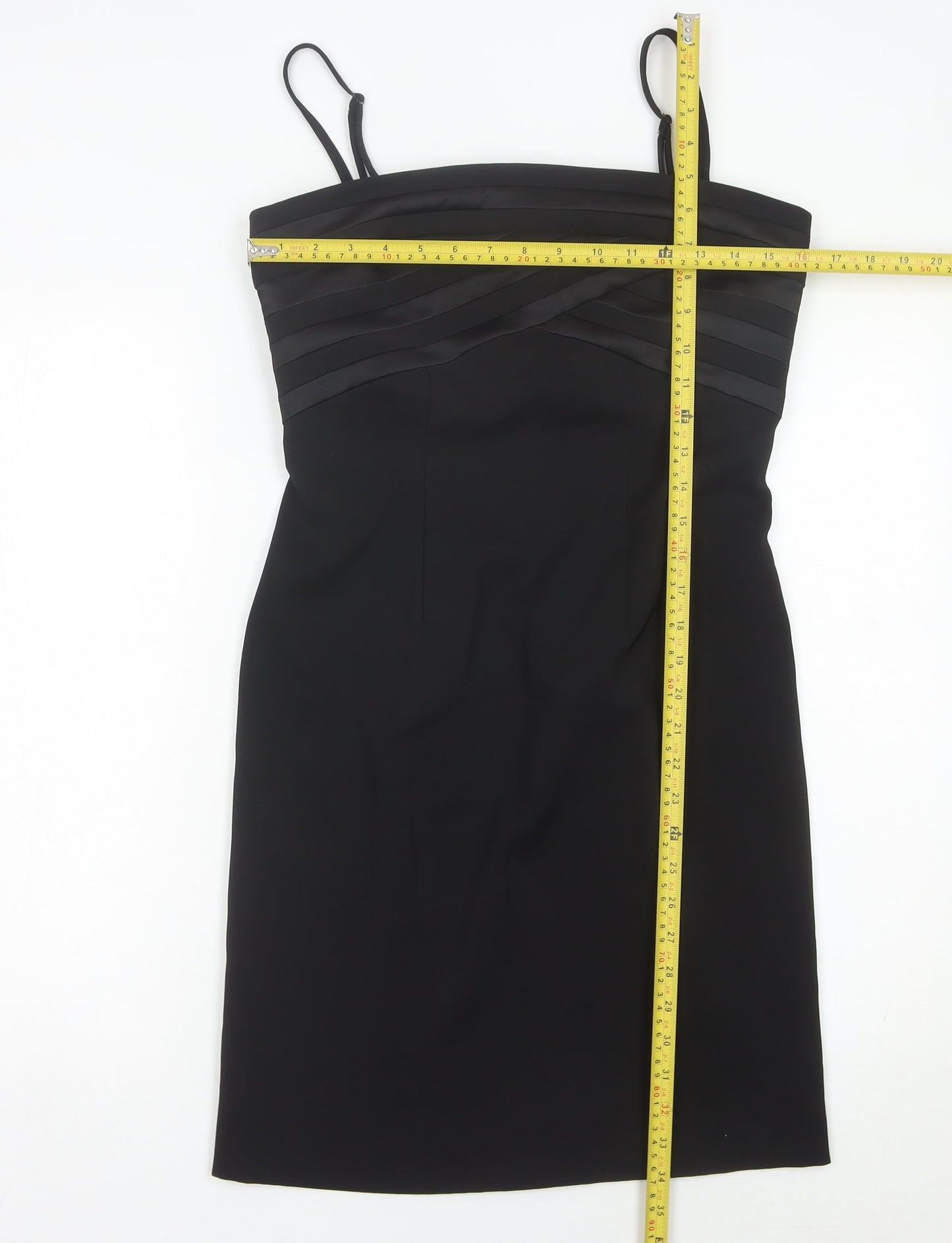 E-vie Womens Black Size 10 Sheath Cocktail Party Dress