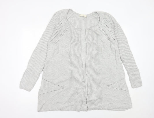 Womens UK Size M Marks and Spencer Grey Cardigan Jumper