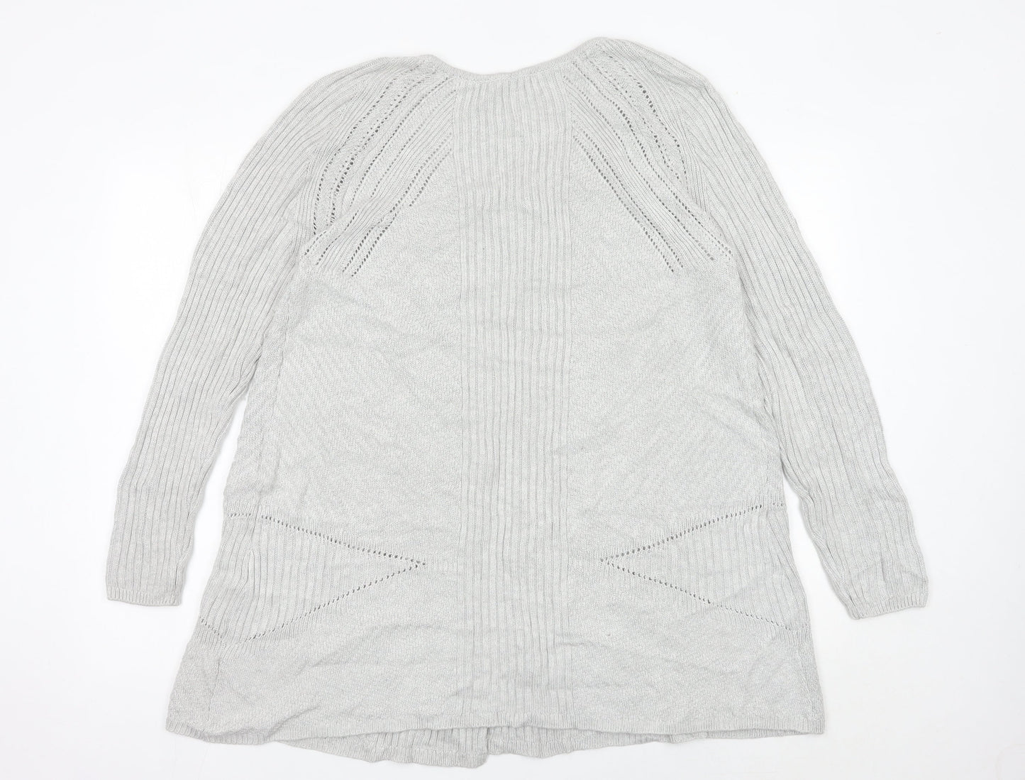 Womens UK Size M Marks and Spencer Grey Cardigan Jumper