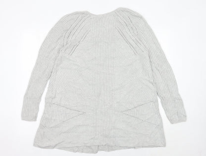 Womens UK Size M Marks and Spencer Grey Cardigan Jumper