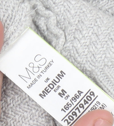Womens UK Size M Marks and Spencer Grey Cardigan Jumper