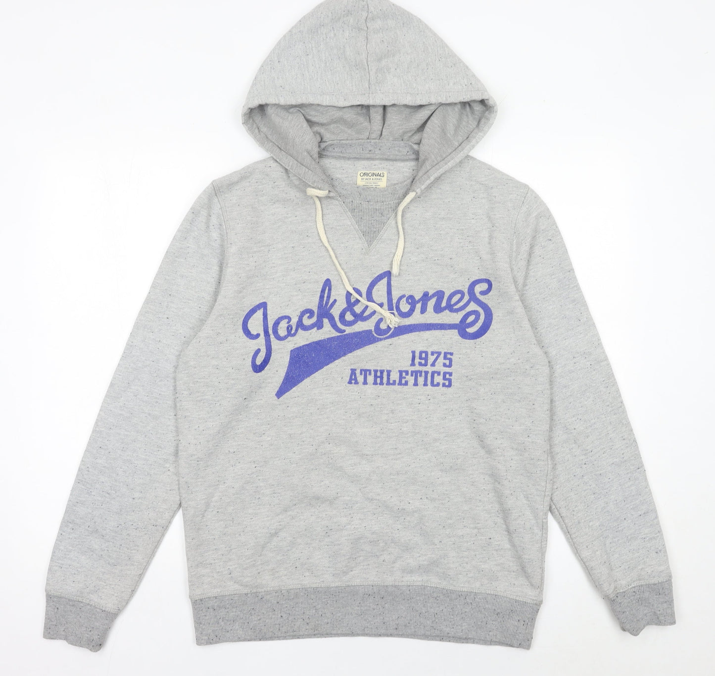 Mens UK Size M JACK & JONES Grey Pullover Hoodie