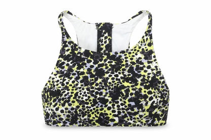 Front view of Next women’s multicoloured sports bra uk 16 racerback zip front