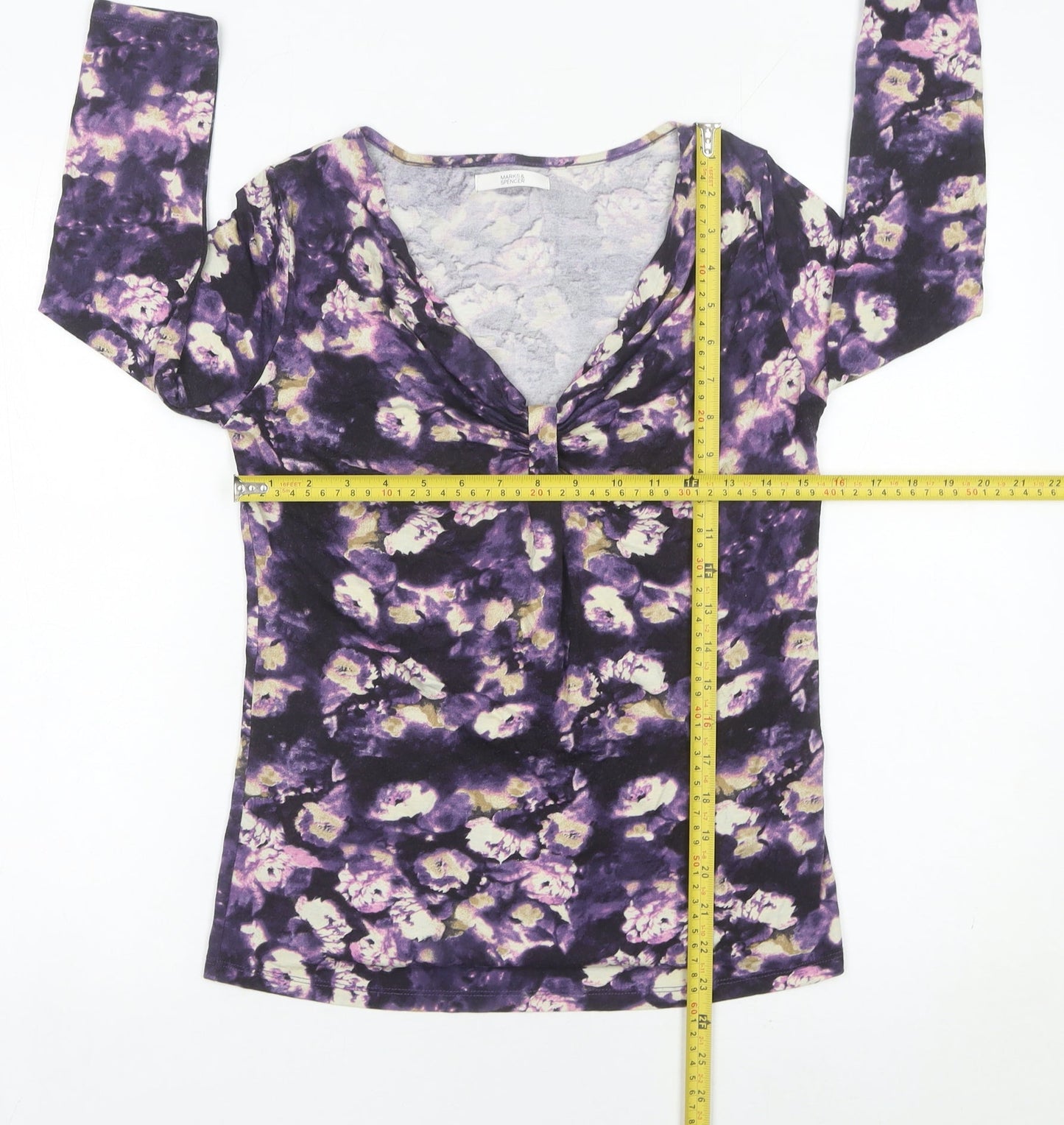 Womens UK Size 8 Marks and Spencer Multicoloured Tunic Blouse