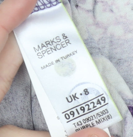 Womens UK Size 8 Marks and Spencer Multicoloured Tunic Blouse