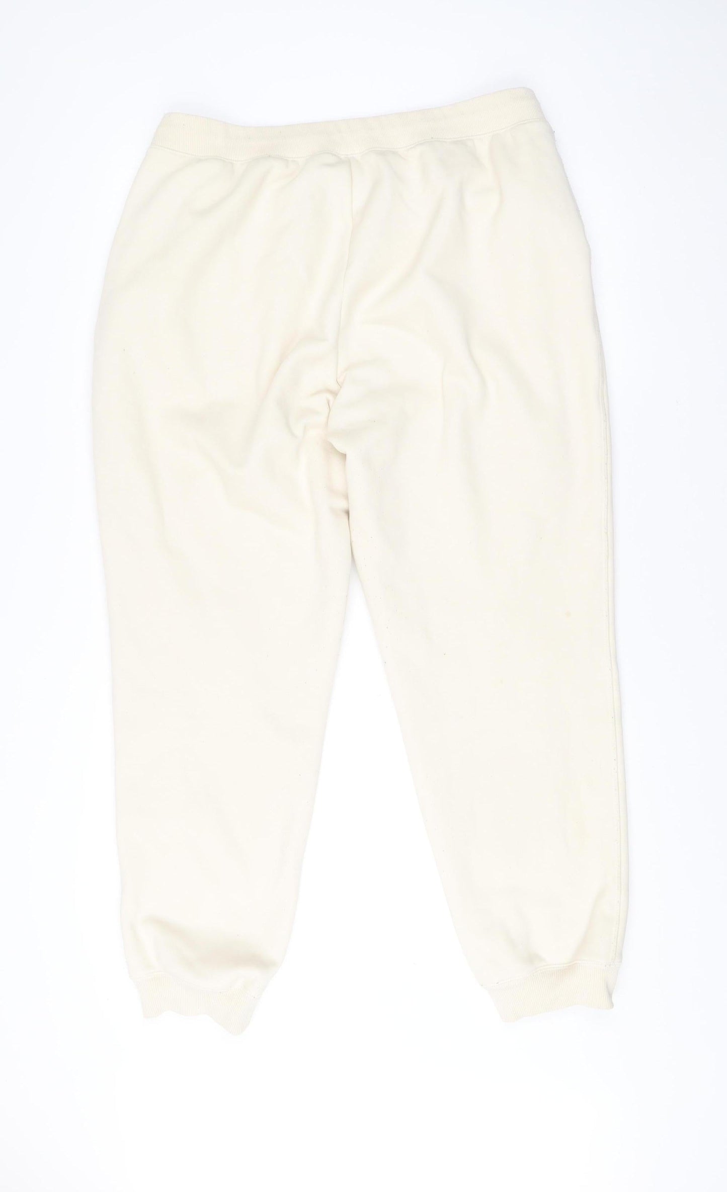 Uniqlo Men Ivory XL Jogger Fleece Thermal Sweatpants