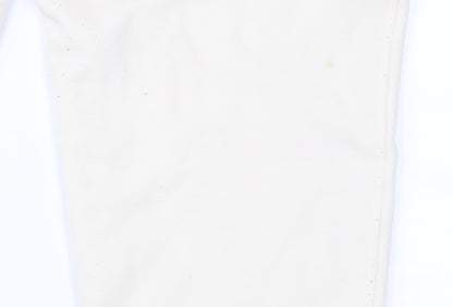 Uniqlo Men Ivory XL Jogger Fleece Thermal Sweatpants