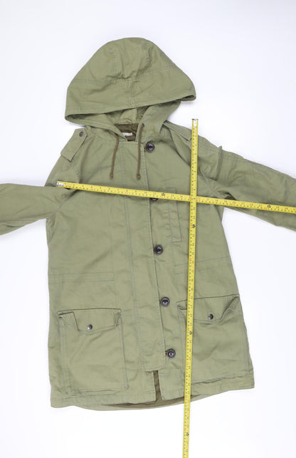 Mens UK Size M Gap Green Parka Coat