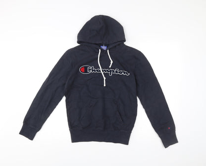 Mens UK Size XS Champion Blue Pullover Hoodie