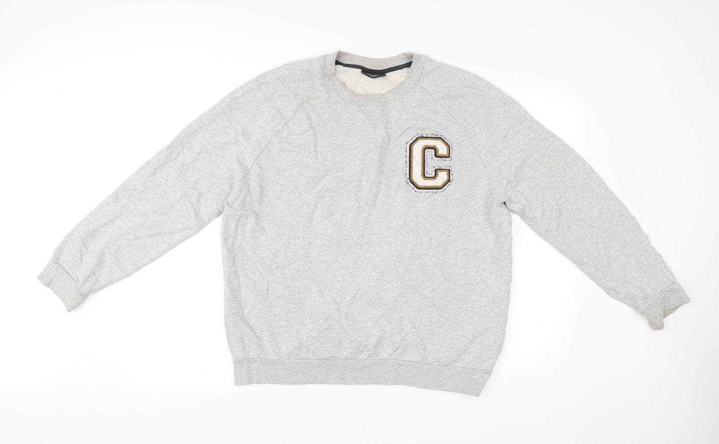 Mens UK Size M Calvin Klein Grey Pullover Sweatshirt
