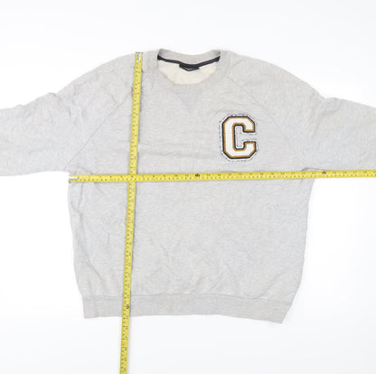 Mens UK Size M Calvin Klein Grey Pullover Sweatshirt