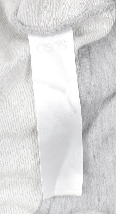 ASOS Men’s Grey Cotton Cardigan S V-Neck Button Casual Workwear