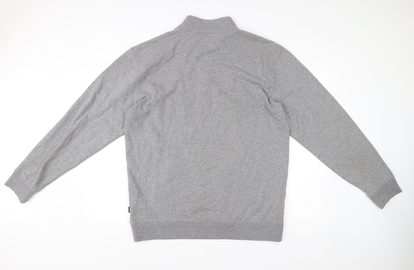 Vans Mens Grey XL 1/4 Zip Sweatshirt Mock Neck Long Sleeve