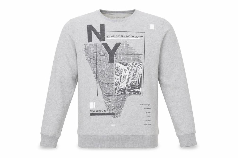Mens UK Size M Pull&Bear Grey Pullover Sweatshirt