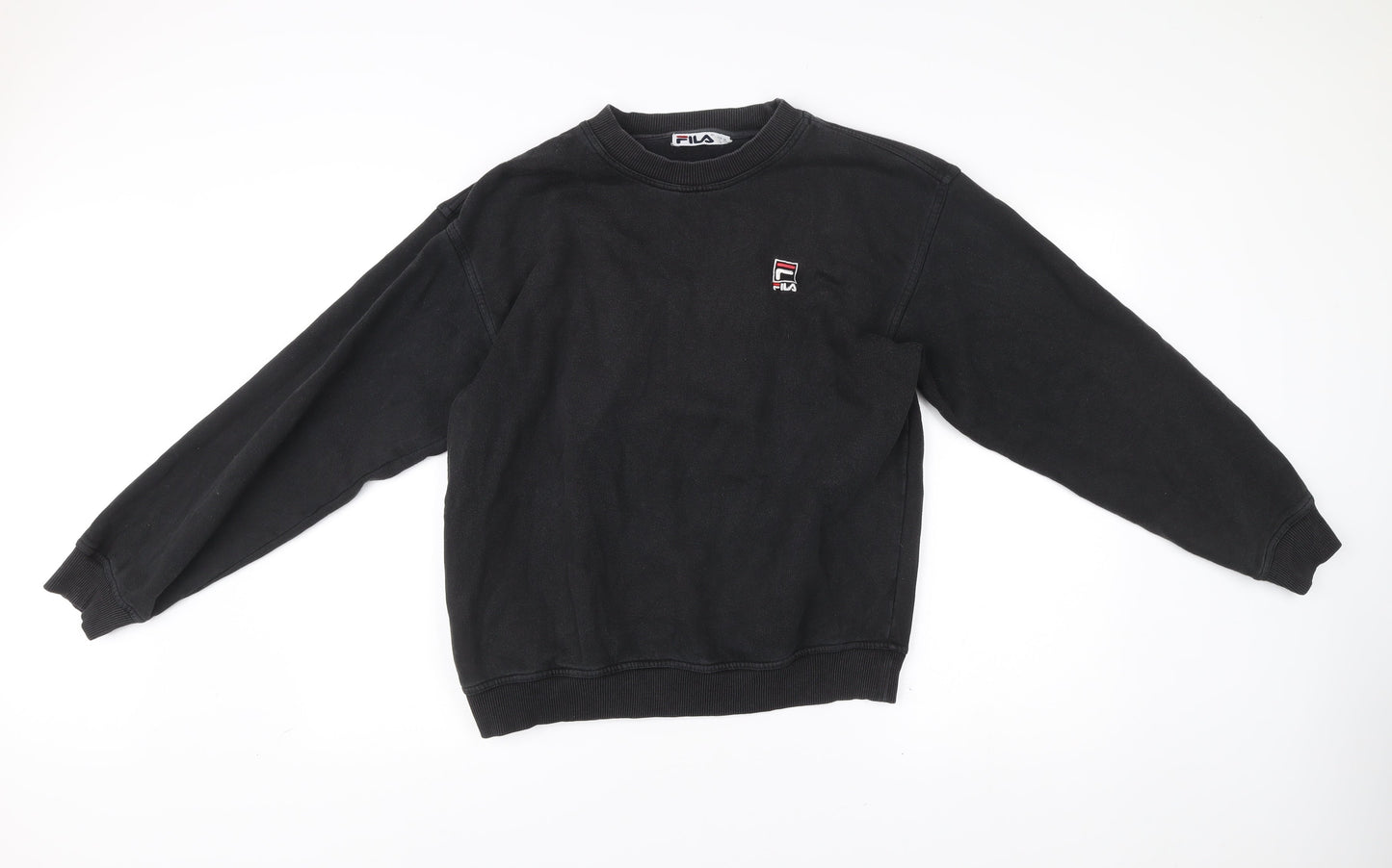 Mens UK Size M FILA Black Pullover Sweatshirt