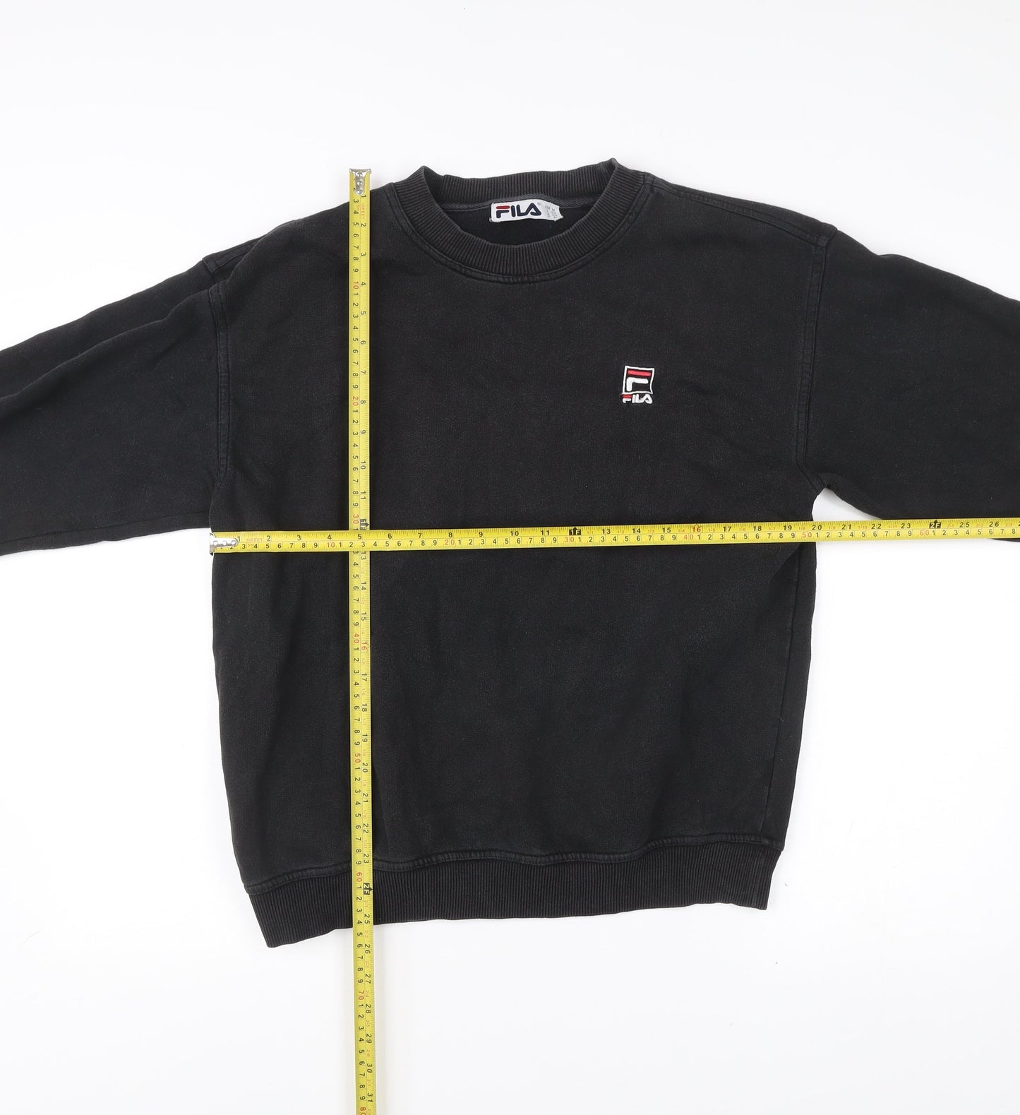 Mens UK Size M FILA Black Pullover Sweatshirt