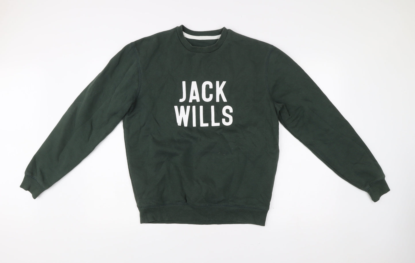 Mens UK Size S Jack Wills Green Pullover Sweatshirt