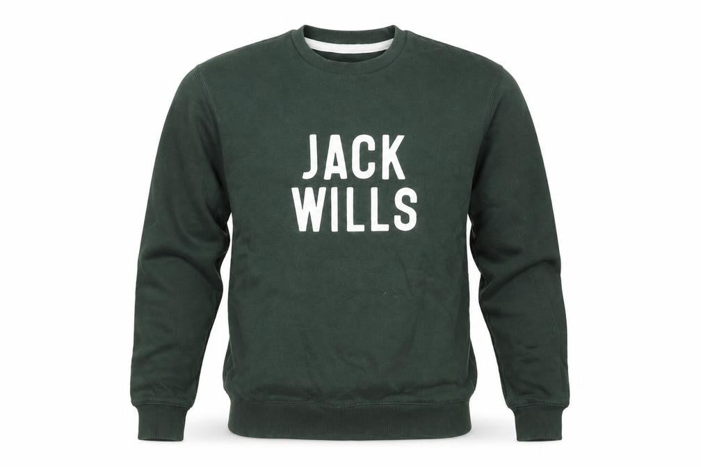 Mens UK Size S Jack Wills Green Pullover Sweatshirt