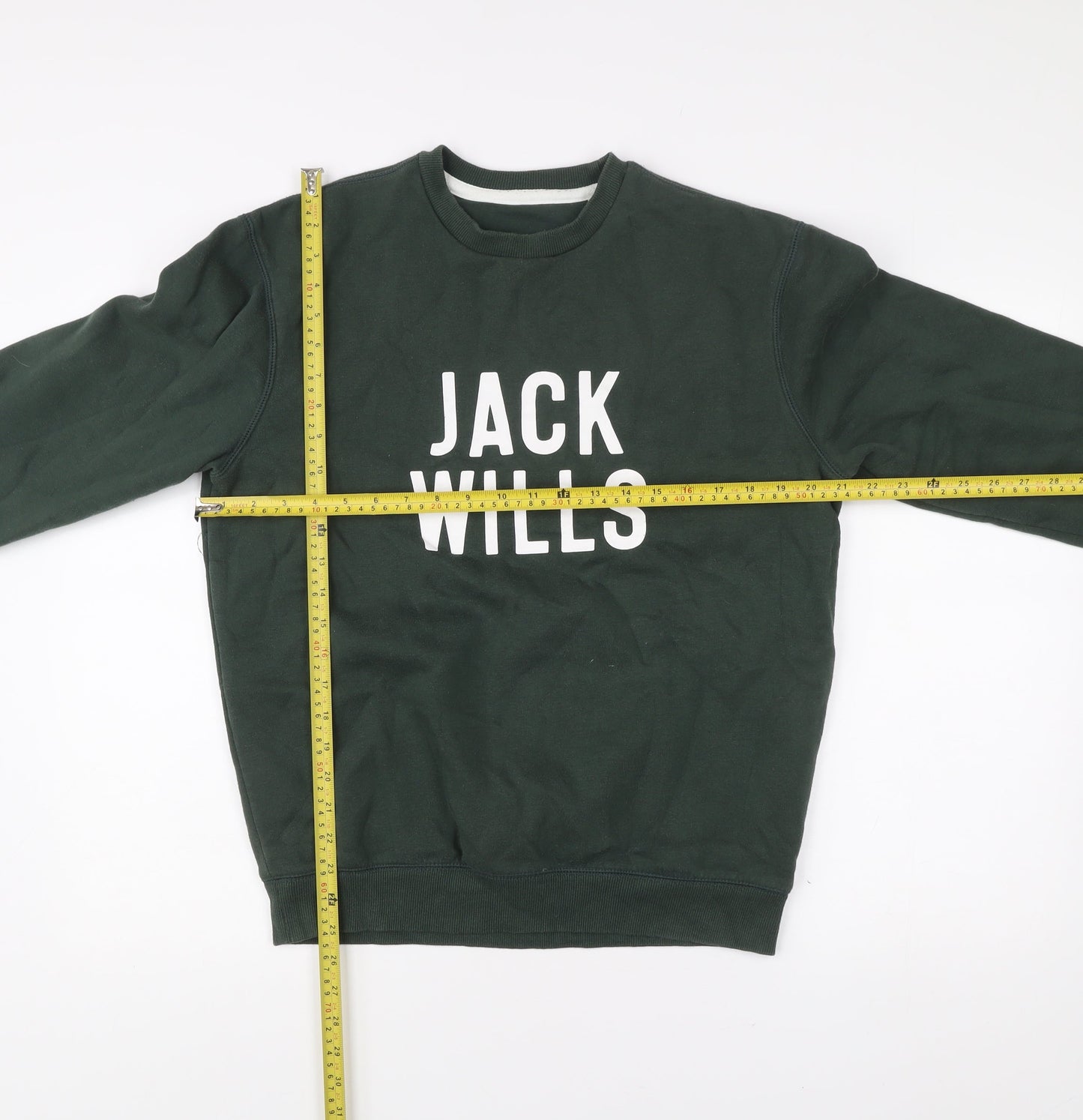 Mens UK Size S Jack Wills Green Pullover Sweatshirt