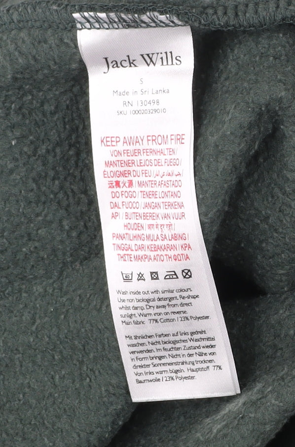 Mens UK Size S Jack Wills Green Pullover Sweatshirt