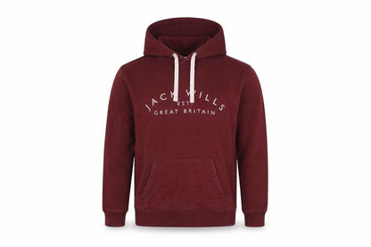 Mens UK Size S Jack Wills Red Pullover Hoodie