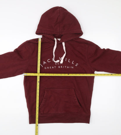 Mens UK Size S Jack Wills Red Pullover Hoodie